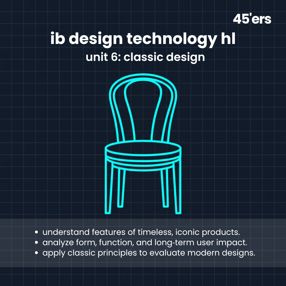 Design Technology HL Classic Design