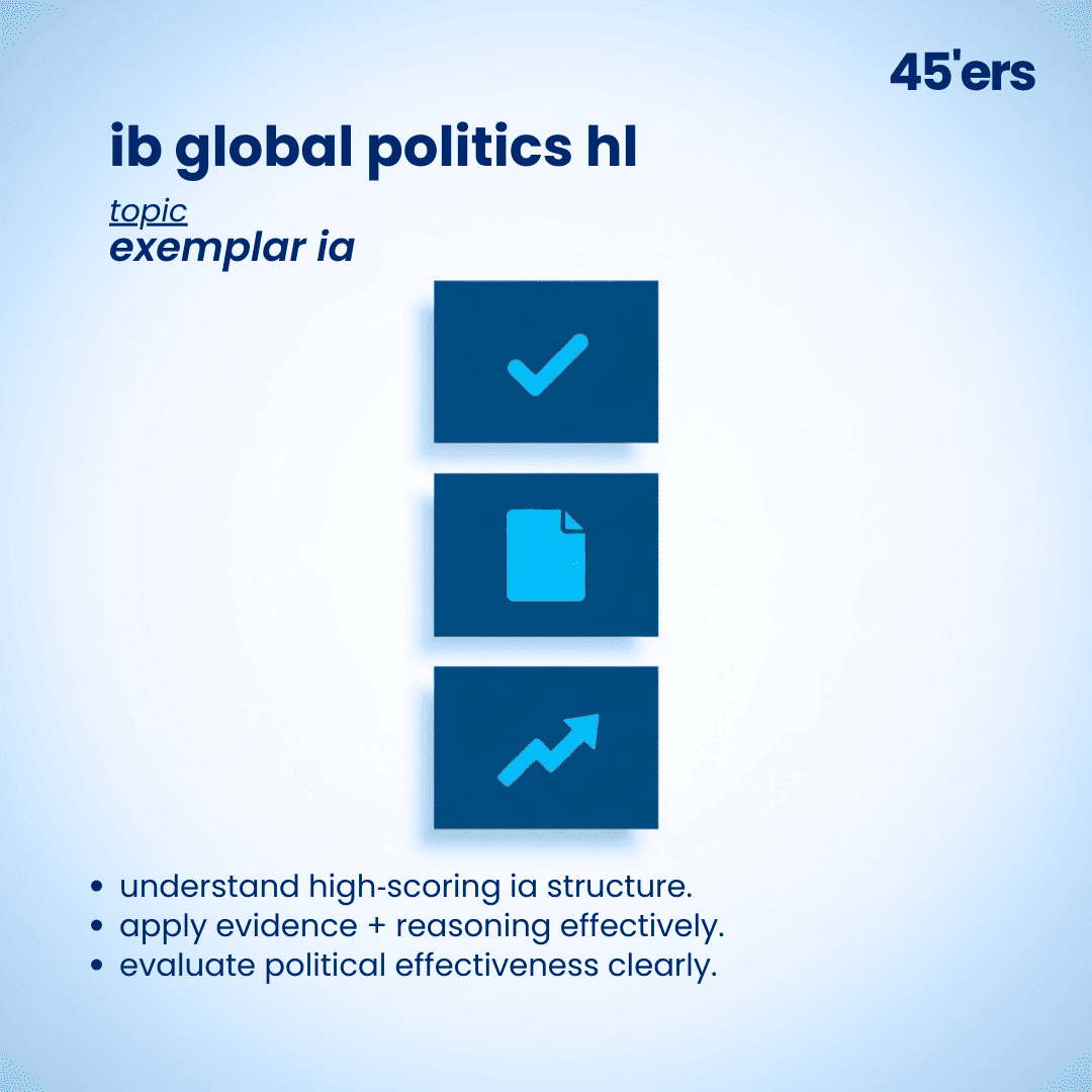 IB HL Global Politics Exemplar IA notes
