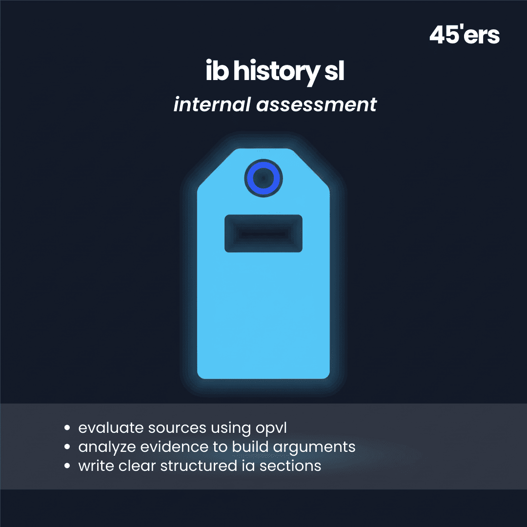 History SL Internal Assessment