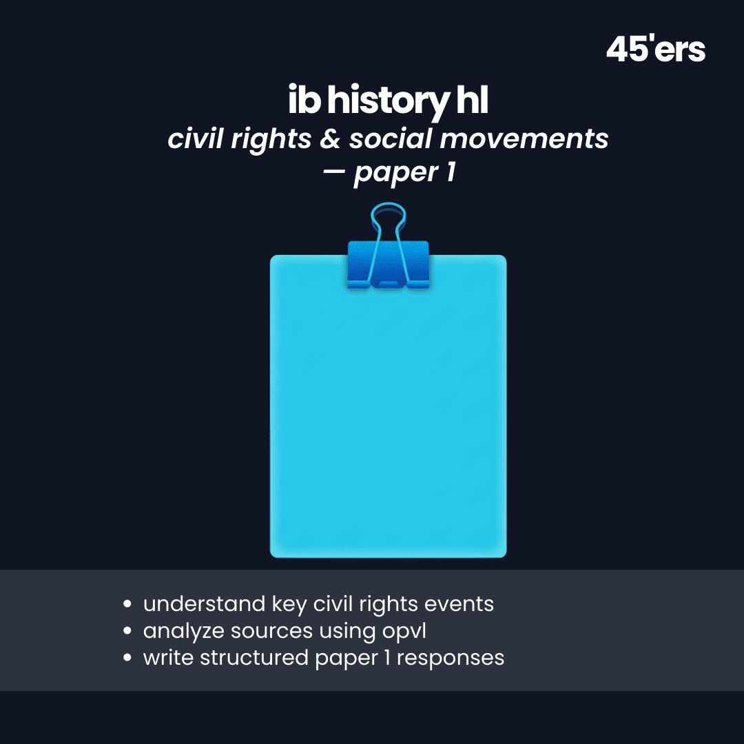 History HL Civil Rights