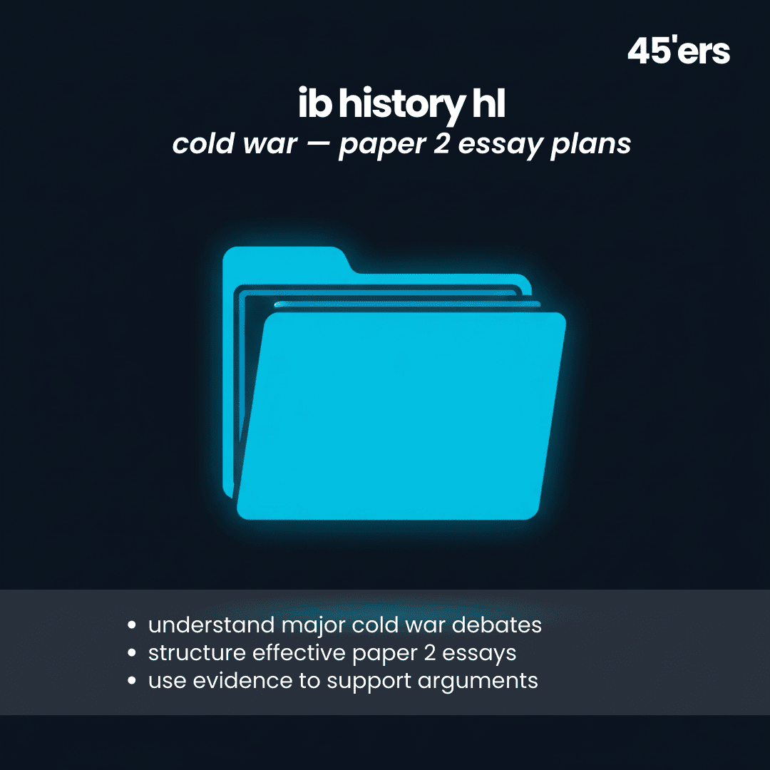 History HL Cold War Paper 2