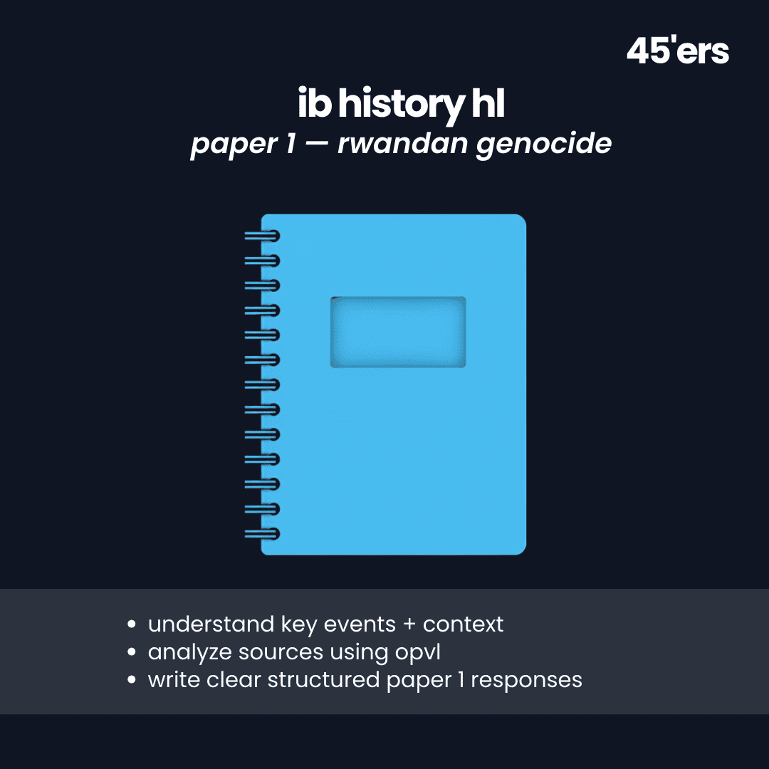 History HL Rwandan Genocide Paper 1
