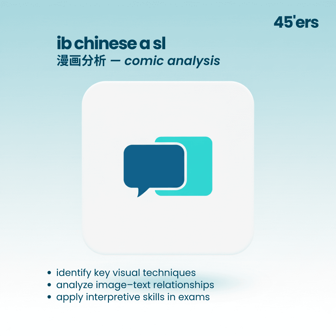 Chinese A SL Comic Analysis